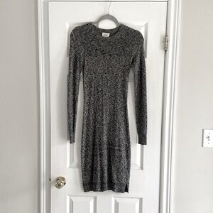 Wilfred | Charcoal Long Sleeve Knit Dress